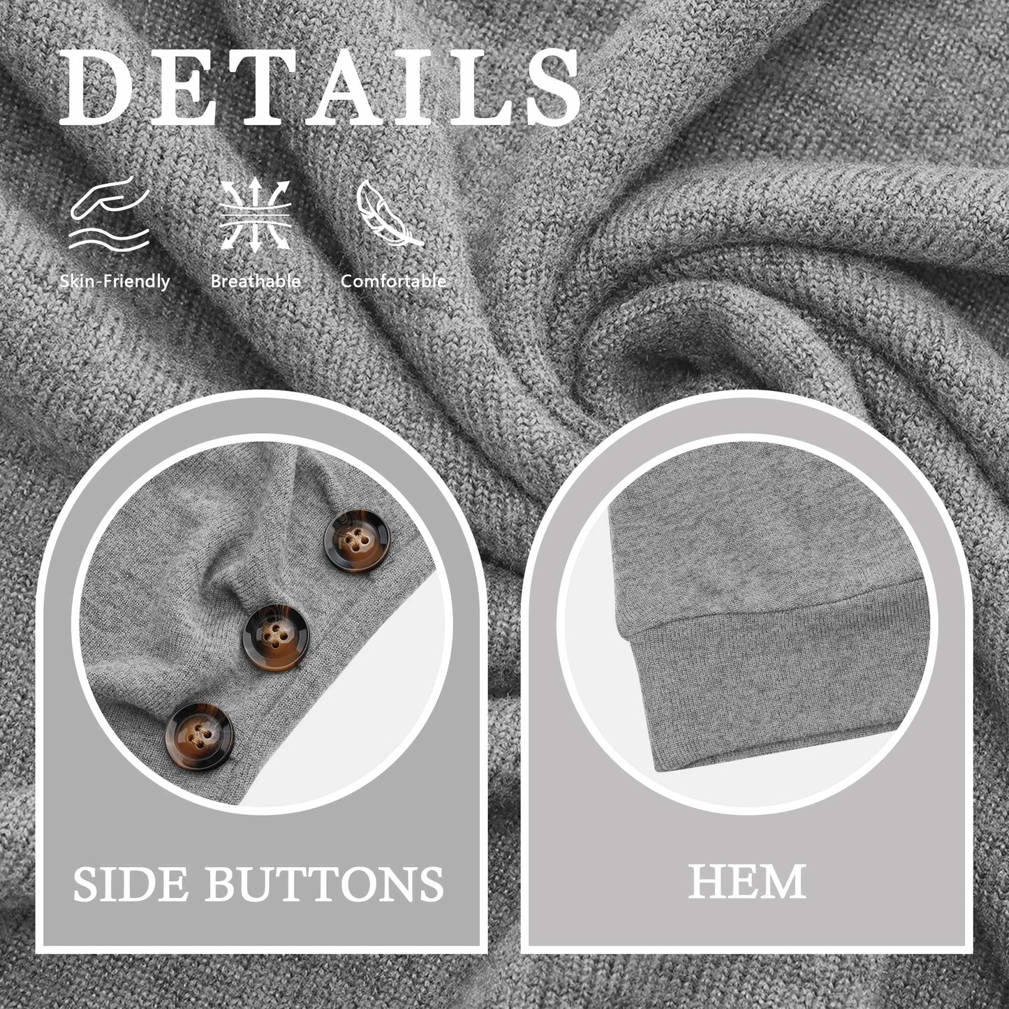 Long Sleeve Shirts for Women Fall Womens Tops Crew Neck Shirts for Women Lightweight Pullover Basic Tunic Winter Clothes Grey S